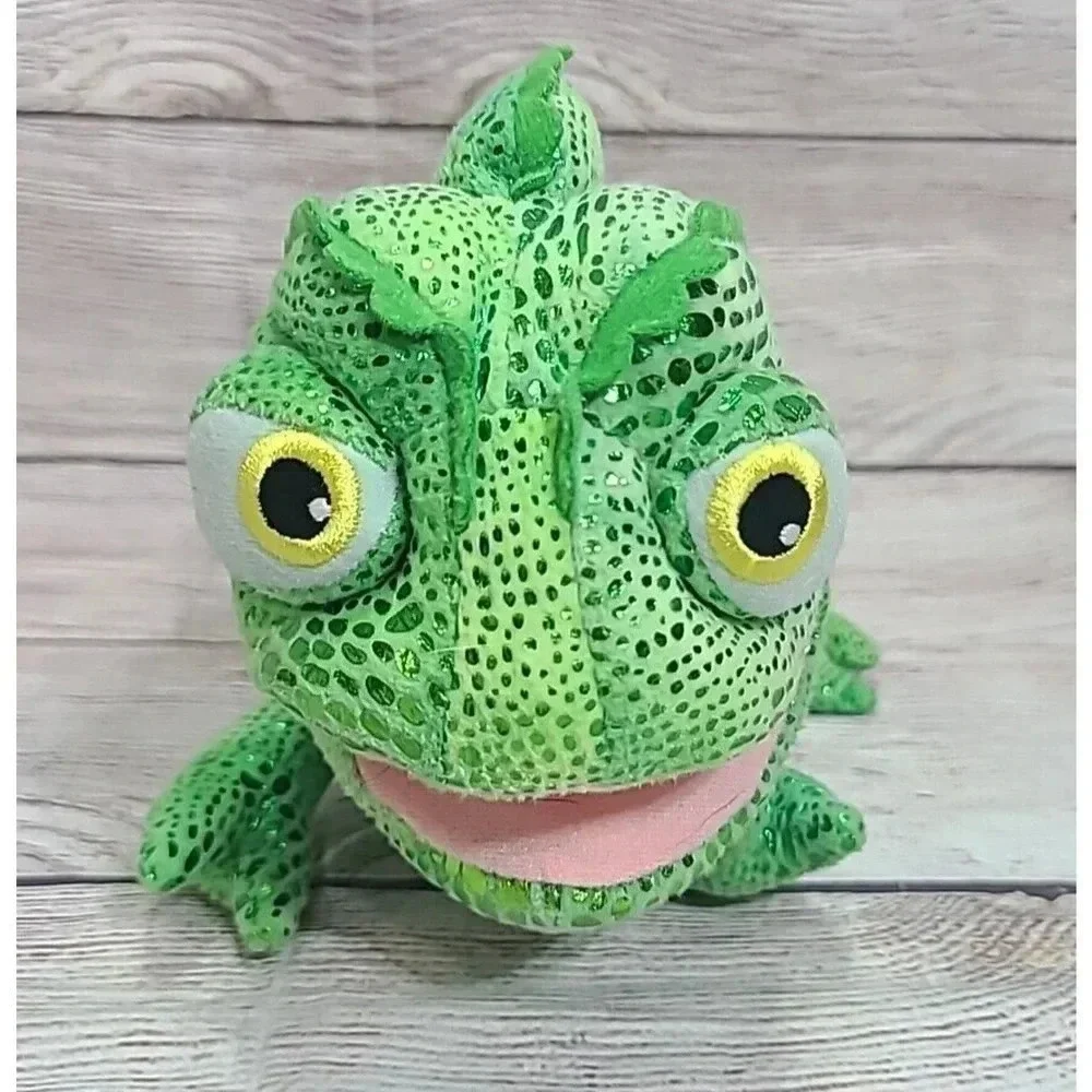 Disney Tangled Plush Pascal Chameleon Lizard Stuffed Animal Toy Green 11